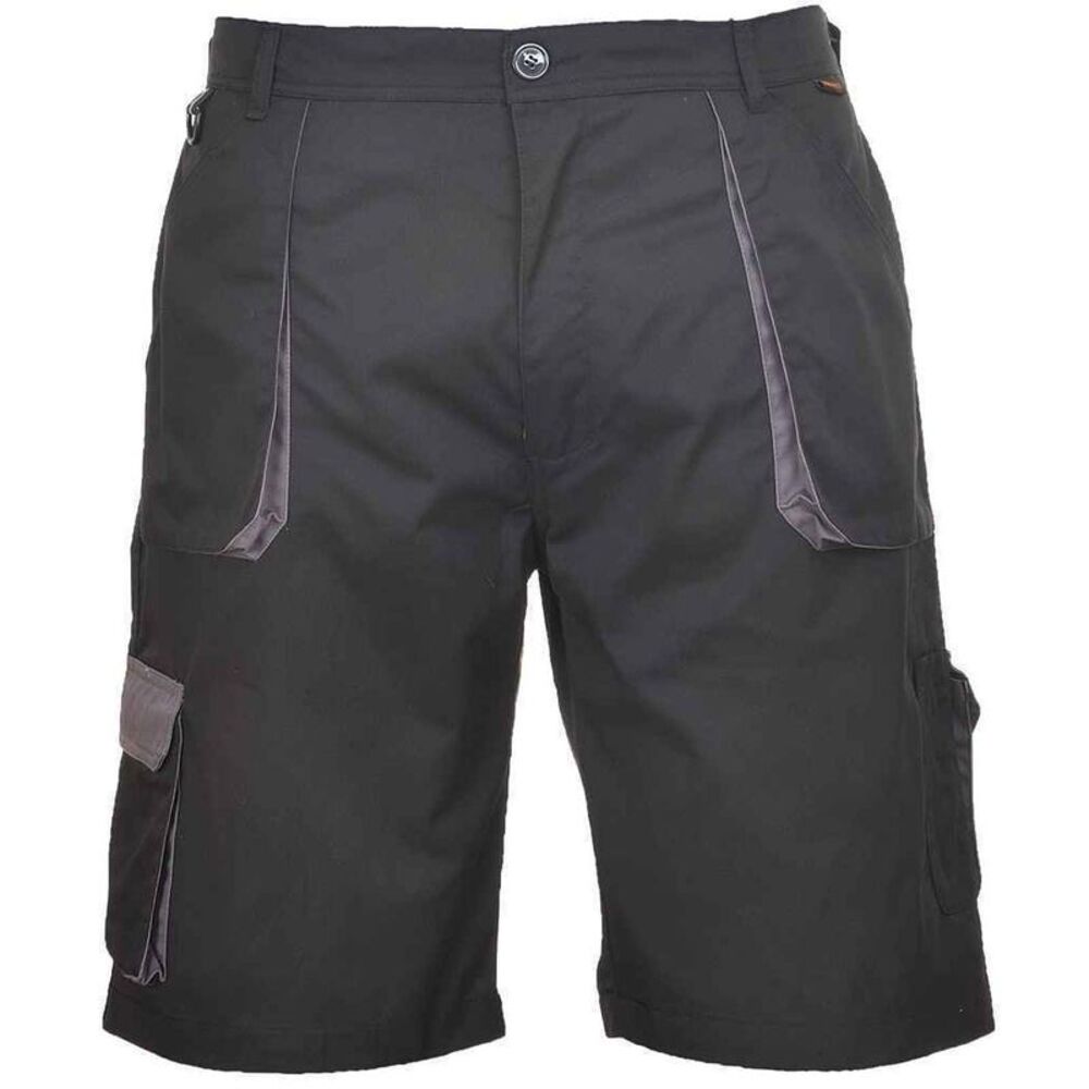 Portwest Mens Texo Contrast Cargo Shorts / Black